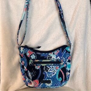 Vera Bradley small crossbody, blue, preowned
